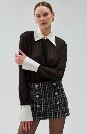 ANETTE BLOUSE BY RONNY KOBO FALL 24 HOLIDAY