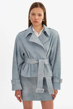 LA MARQUE DHANA | SHORT SUEDE TRENCH COAT