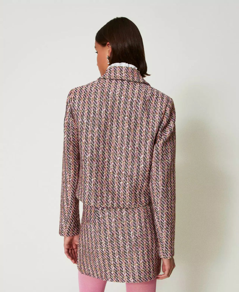 BOUCLE AND LUREX BLAZER BY TWIN SET FALL 24