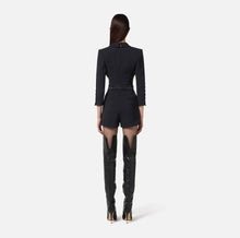 JUMPSUIT IN LIGHTWEIGHT CREPE WITH TUXEDO DETAILS BY ELISABETTA FRANCHI HOLIDAY 25