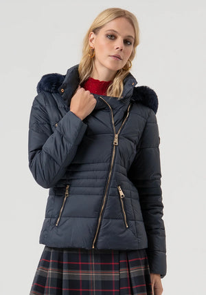 PADDED JACKET SLIM FIT WITH HOOD BY FRACOMINA FALL 25