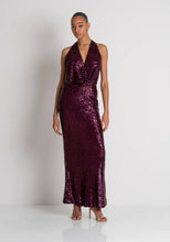 FRACOMINA LONG SLEEVELESS DRESS WITH SEQUINS
