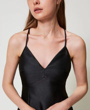 TWIN SET MIDI TECHNICAL TWILL DRESS