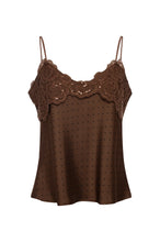FRACOMINA TANK TOP CAMISOLE WITH POLKA DOTS PATTERN