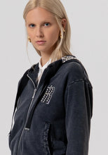 FRACOMINA USED WASH CRYSTAL EMBELLISHMENT SWEATER