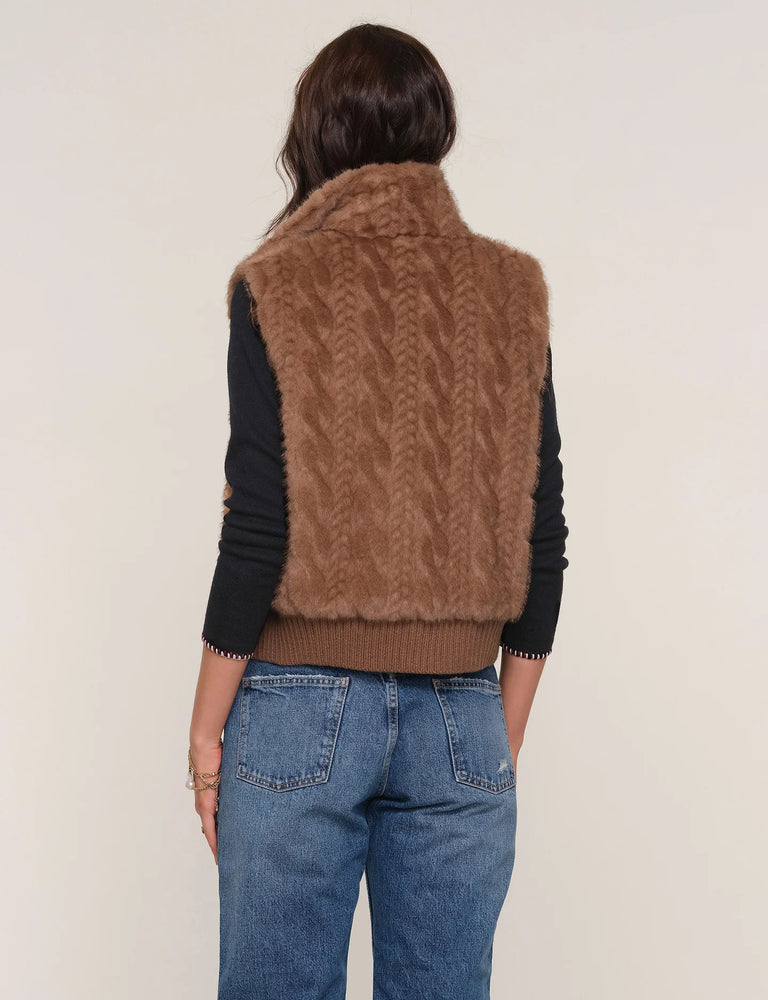 LIANA FAKE FUR VEST BY HEARTLOOM FALL 25
