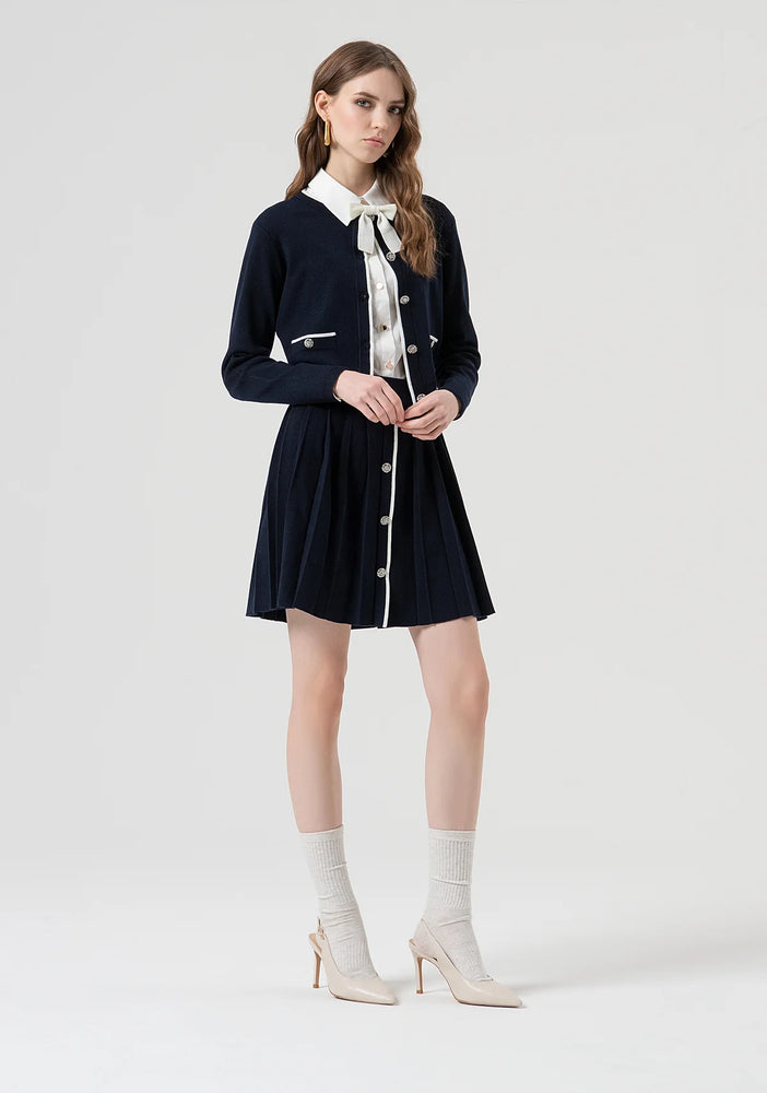 CARDIGAN REGULAR FIT WITH JEWEL BUTTONS FOR OPENING BY FRACOMINA FALL 25