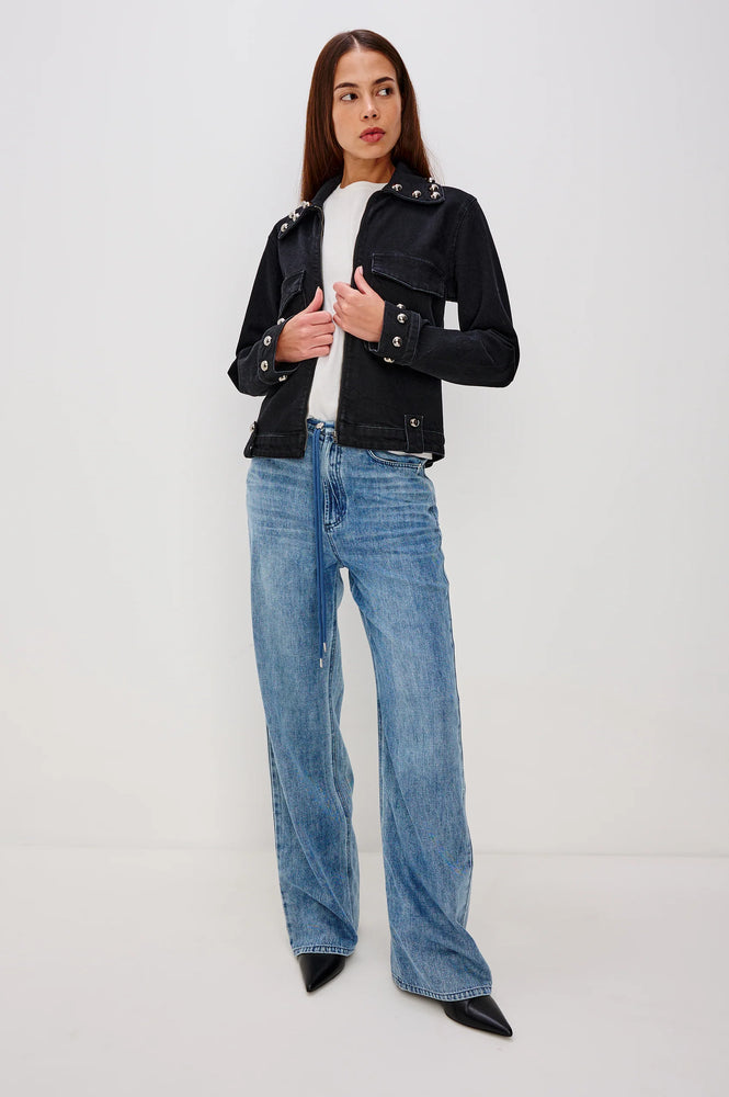 ROXBURY JACKET BLACK STONE STUDDED BY RAILS HOLIDAY 25