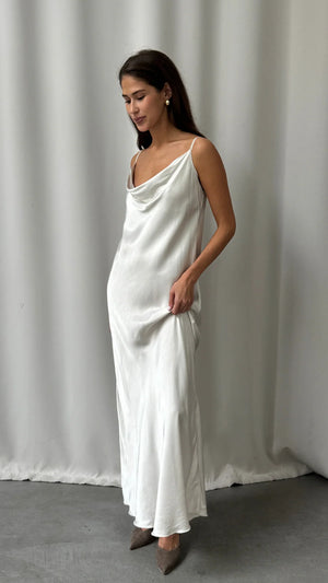 ALEMA SATIN DRESS BY CHARLI FALL 25