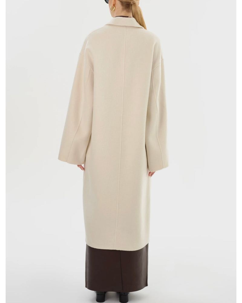 TWILA WOOL SCARF COAT IN WINTER WHITE BY LA MARQUE FALL 25