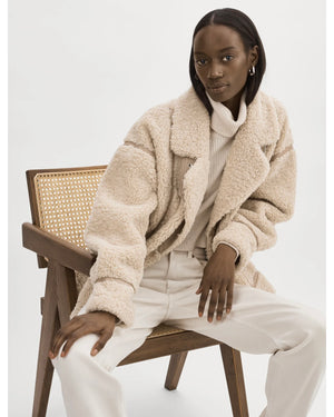 BADU | OVERSIZED FAUX SHEARLING JACKET BY LA MARQUE FALL 24