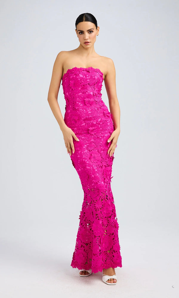 GENERATION LOVE SPRING25 MIRELLE 3D LACE DRESS