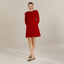 NADYA TOTO BAO DRESS IN RED