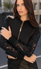 GENERATION LOVE MELANIE LACE COMBO BOMBER