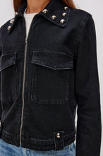 RAILS ROXBURY BLACK STONE STUDDED JACKET