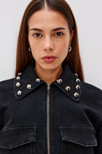 RAILS ROXBURY BLACK STONE STUDDED JACKET