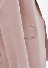 LAMARQUE QUIRINA ROSE LEATHER OVERSIZED BLAZER