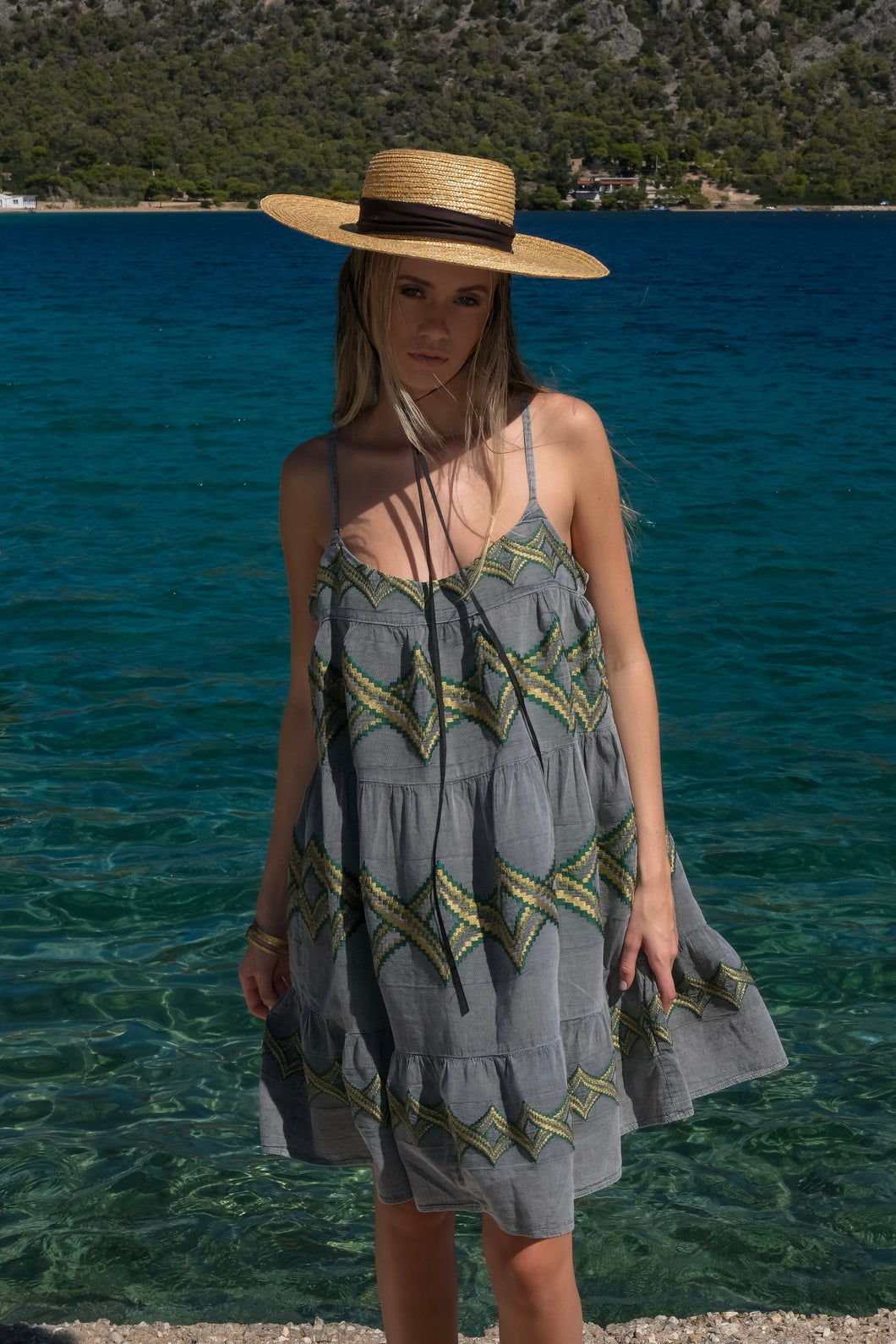 MADE IN GREECE FLOWY SUMMER ESCAPE DRESS MADE IN GREECE FLOWY SUMMER ESCAPE DRESS