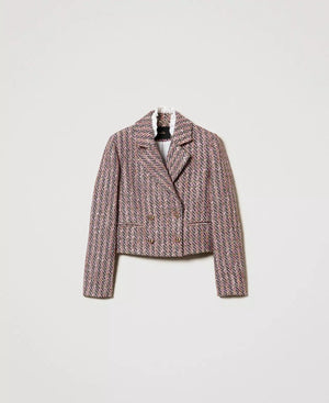 BOUCLE AND LUREX BLAZER BY TWIN SET FALL 24