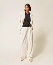 TWIN SET SUIT WITH HAND EMBROIDERED BLAZER