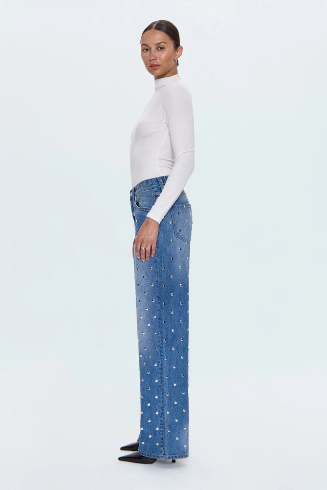 HENDRIX HIGH RISE BAGGY JEAN- CHARMED BY PISTOLA HOLIDAY 25