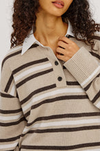 RAILS PAXTON HEATHER OAT STRIPE