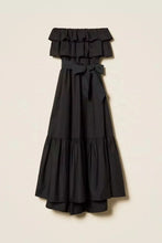TWIN SET OFF SHOULDER POPLIN DRESS