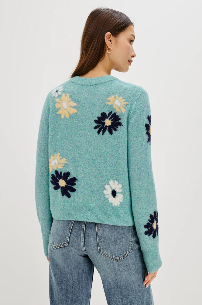 MILLIE CARDIGAN IN HEATHER TEAL BY RAILS FALL 25