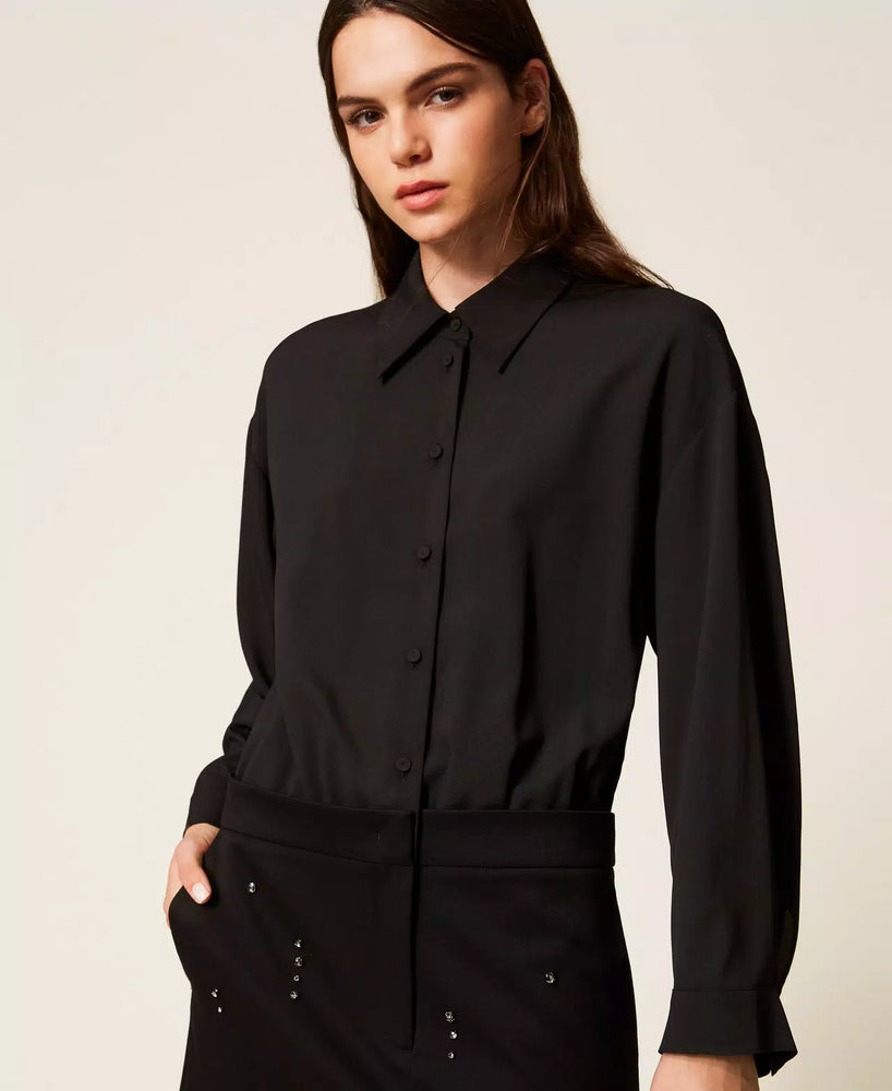 SHORT DRESS WITH HAND EMBROIDERY BY TWIN SET FALL 25