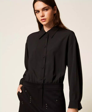 SHORT DRESS WITH HAND EMBROIDERY BY TWIN SET FALL 25