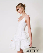 TWIN SET SHORT FIL COUPE ORGANZA DRESS