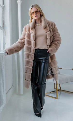 CHRISTIE FAUX FUR COAT BY GENERATION LOVE FALL 25