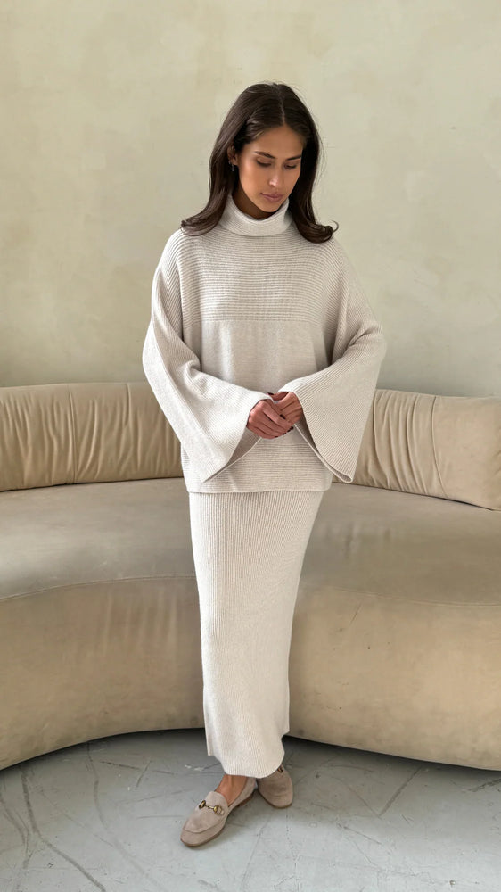 AMELIE SWEATER IN IVORY BY CHARLI FALL 25