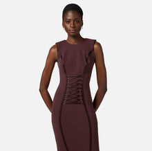 ELISABETTA FRANCHI CROSSOVER LACES DRESS
