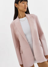 LAMARQUE QUIRINA ROSE LEATHER OVERSIZED BLAZER