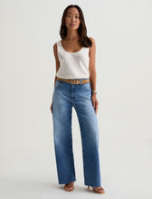 AG JEANS SAIGE WIDE LEG CROPPED MID RISE JEANS