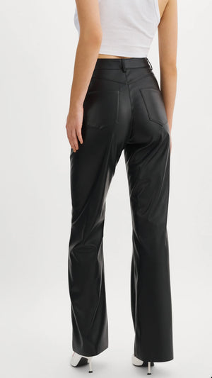 TAVI BLACK FAUX LEATHER PANTS BY LA MARQUE FALL 23 HOLIDAY