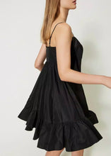 TWIN SET TAFFETA DRESS WITH BOW