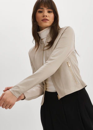 CHAPIN REVERSIBLE LEATHER BOMBER BY LA MARQUE SPRING 24