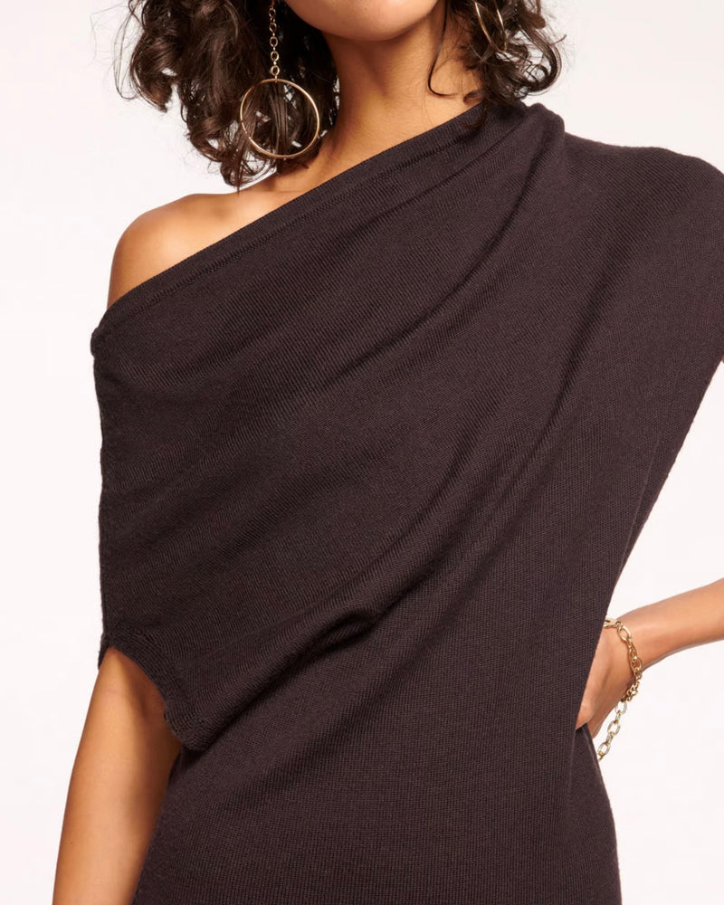 CHET WOOL OFF THE SHOULDER SWEATER DRESS BY RAMY BROOK FALL 24