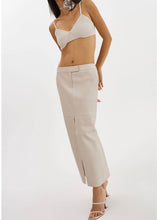 LAMARQUE ABIA LOW WAIST LEATHER MAXI SKIRT