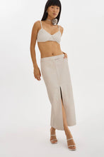 LAMARQUE ABIA LOW WAIST LEATHER MAXI SKIRT