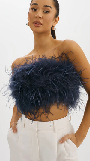 ZAINA | FEATHER BUSTIER BY LA MARQUE SPRING 24