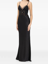 ELISABETTA FRANCHI CORSET PANEL MAXI DRESS