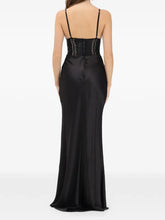 ELISABETTA FRANCHI CORSET PANEL MAXI DRESS