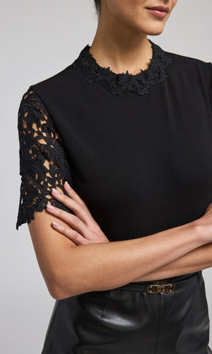 RAMONA LACE COMBO TOP BY GENERATION LOVE FALL 24 HOLIDAY