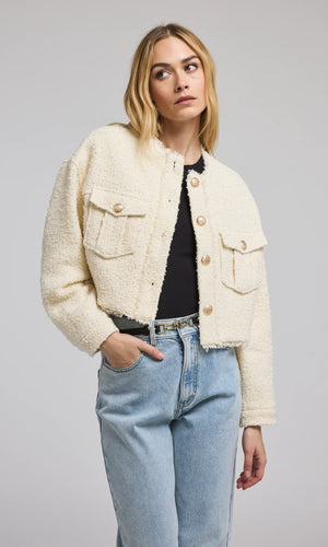 EMILLE TWEED JACKET BY GENERATION LOVE FALL 24 HOLIDAY