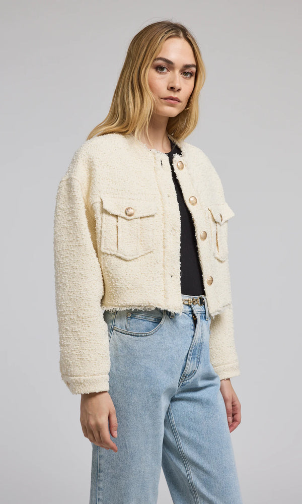 EMILLE TWEED JACKET BY GENERATION LOVE FALL 24 HOLIDAY