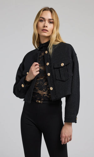 EMILLE TWEED BLAZER BY GENERATION LOVE FALL 24 HOLIDAY