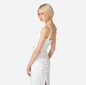 
            
                Load image into Gallery viewer, JERSEY SHEATH DRESS WITH CUPS BY ELISABETTA FRANCHI SPRING 24
            
        